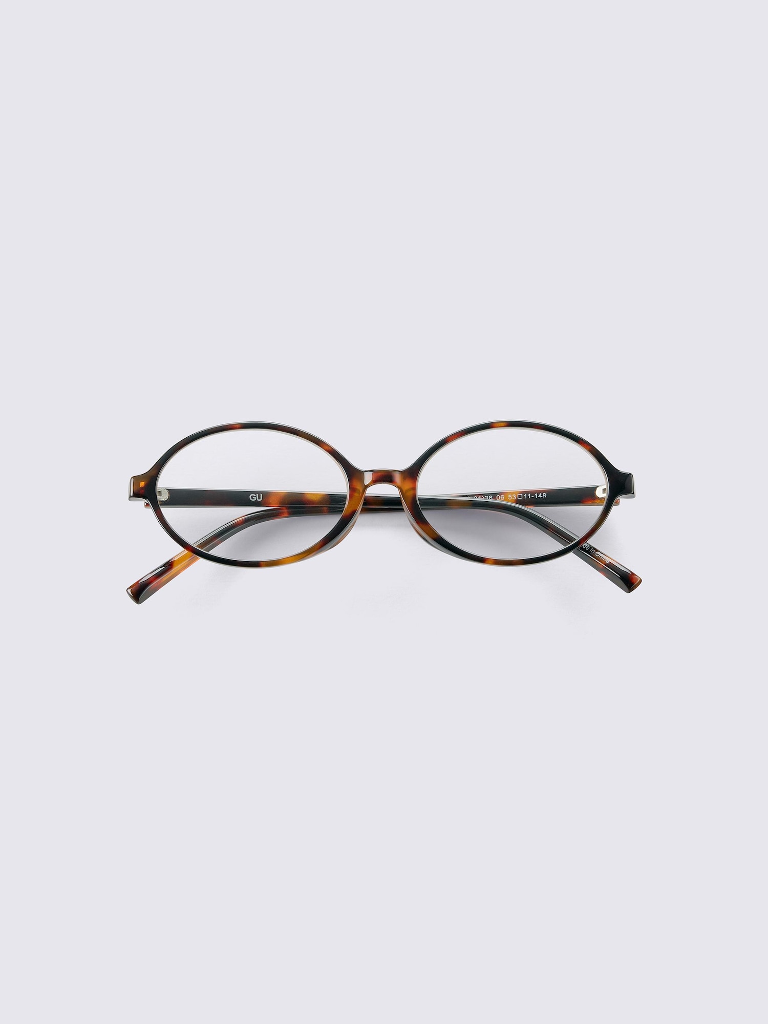 UVカットオーバルサングラス - 36 BROWN