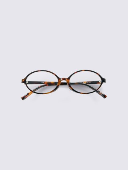 UVカットオーバルサングラス - 36 BROWN