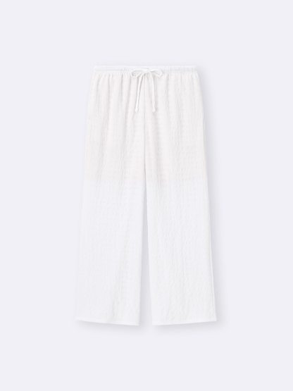 シャーリングアンクルパンツ