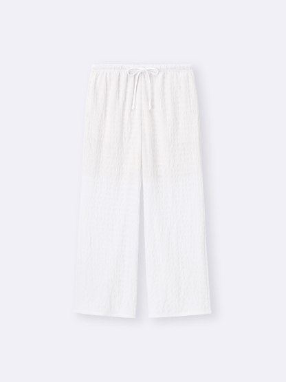 シャーリングアンクルパンツ