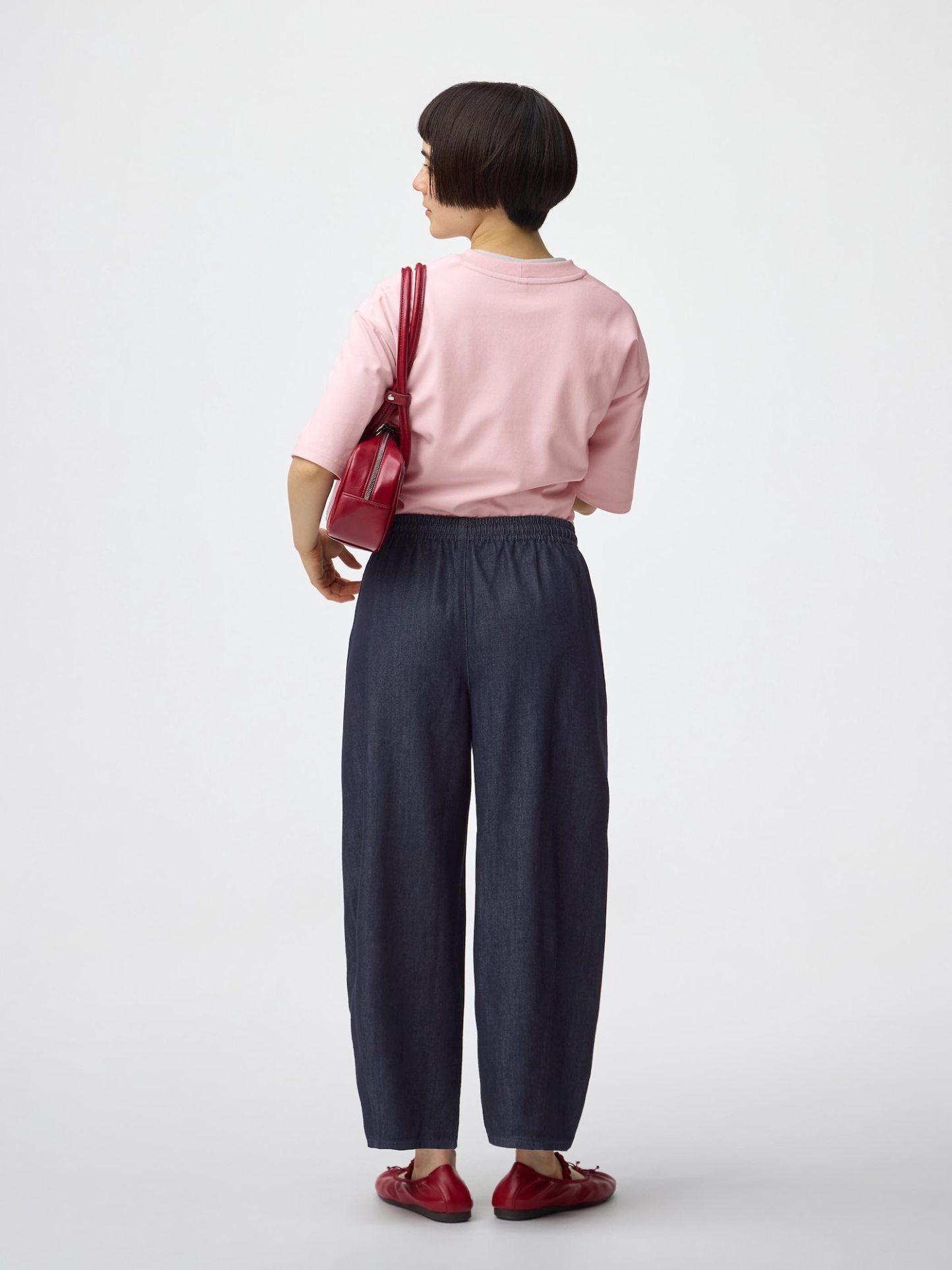 ライトデニムバレルアンクルパンツ(丈短め57.0cm)