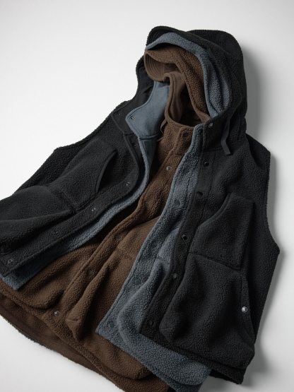 フリースフーデッドオーバーサイズベスト ENGINEERED GARMENTS (オーバーサイズフィット)