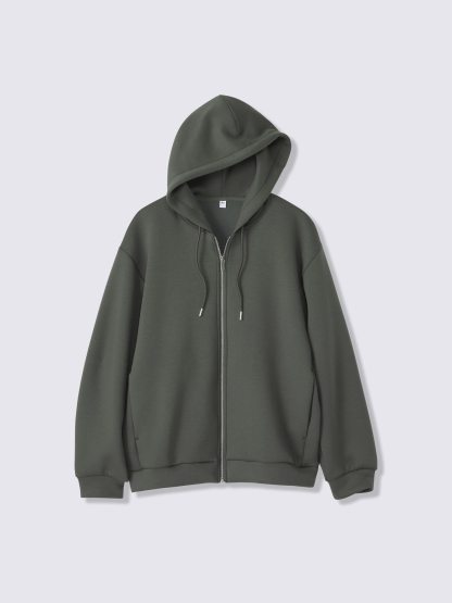 スムーススウェットフルジップパーカ