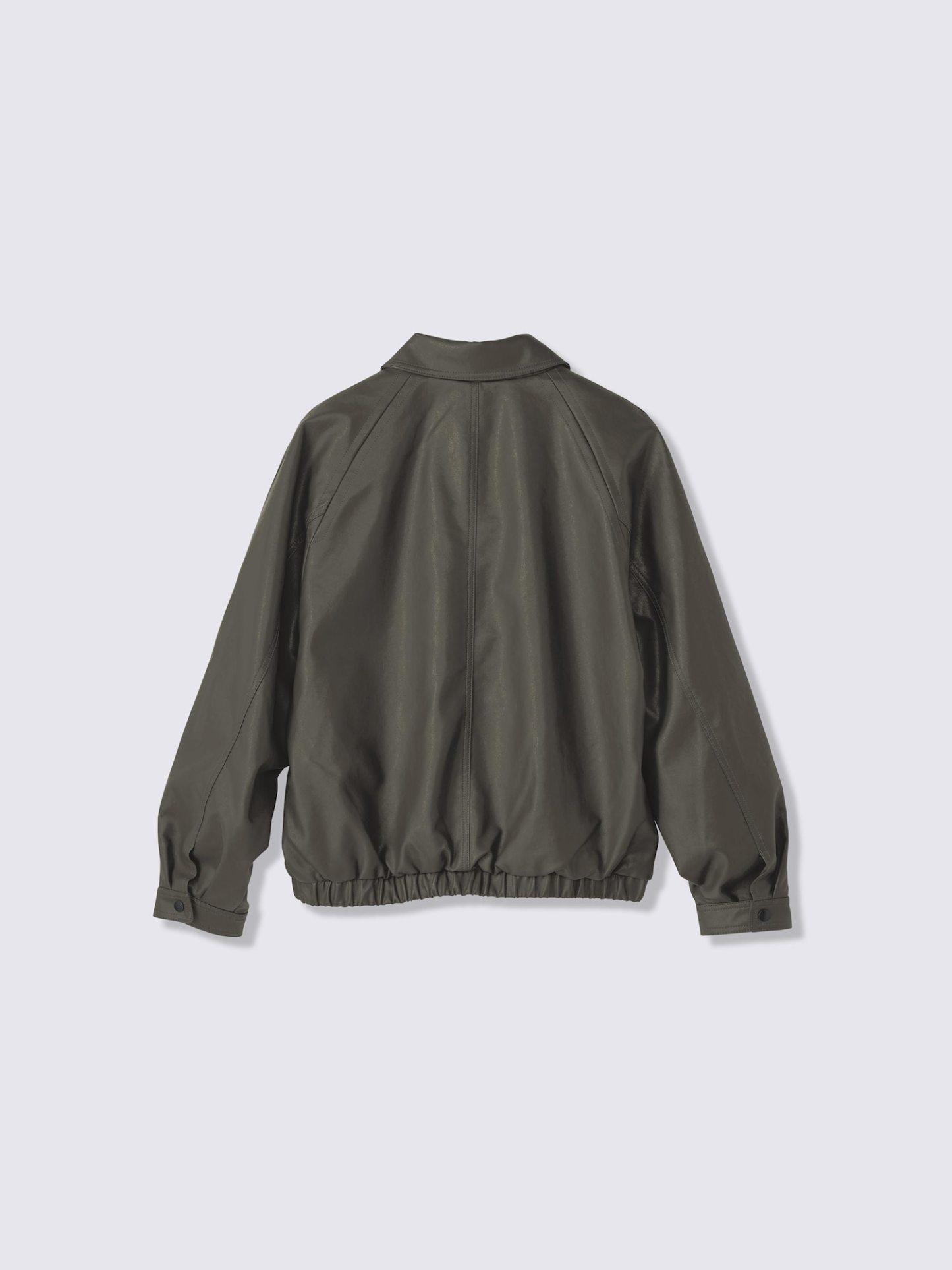 フェイクレザージップブルゾン