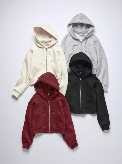 スムーススウェットフルジップパーカ