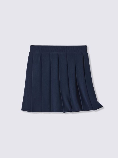 ニットプリーツミニスカート