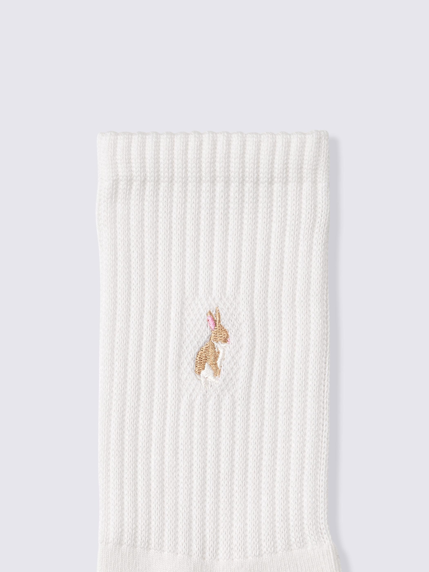 ウォームパイルクルーソックス(刺繍)