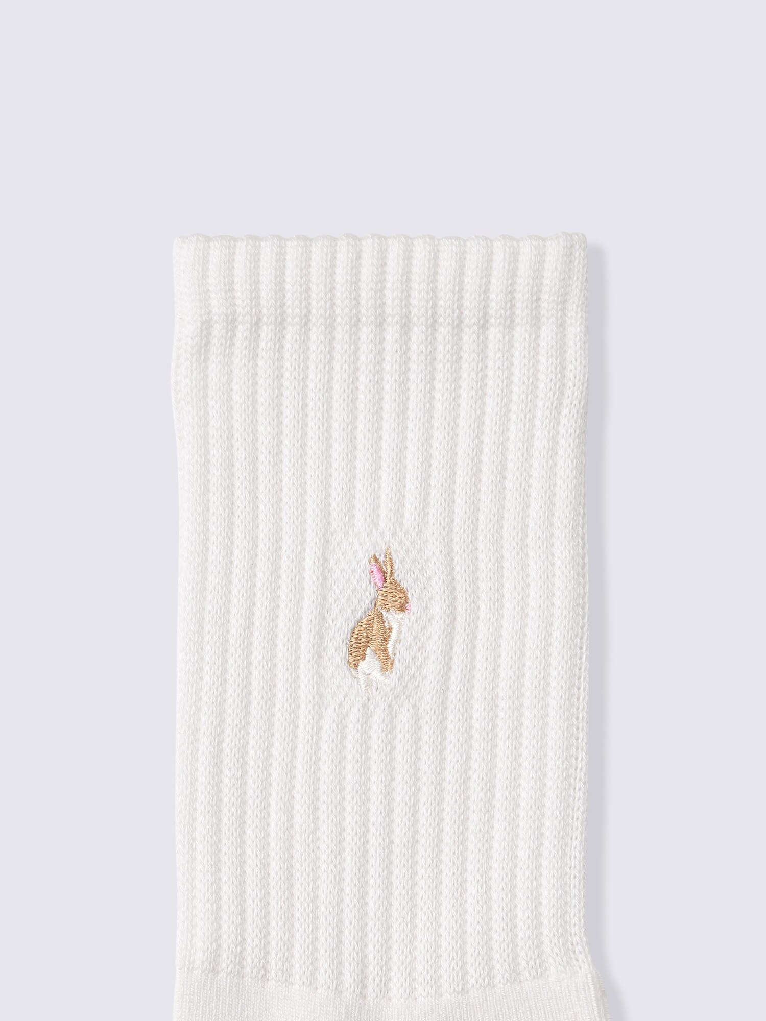 ウォームパイルクルーソックス(刺繍)