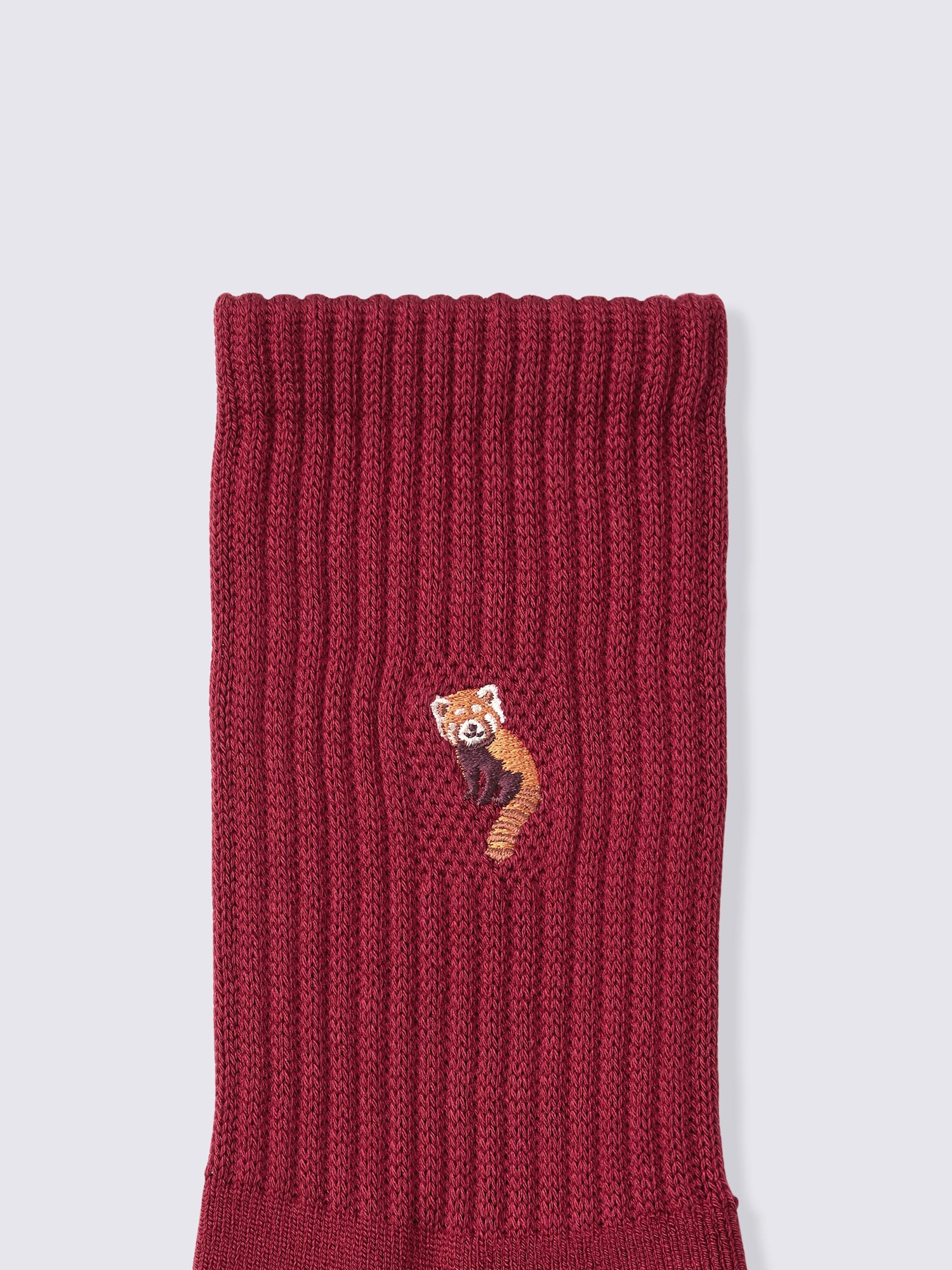 ウォームパイルクルーソックス(刺繍)