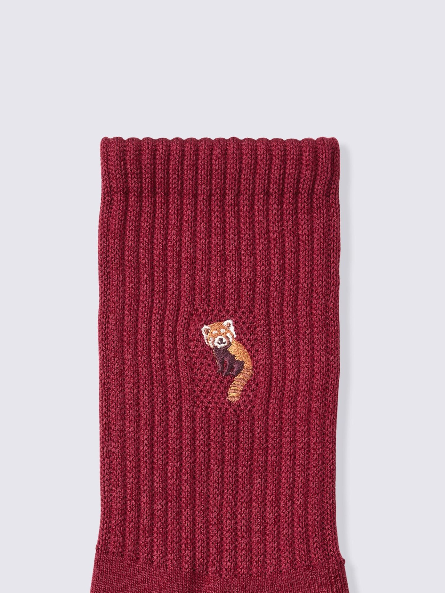 ウォームパイルクルーソックス(刺繍)