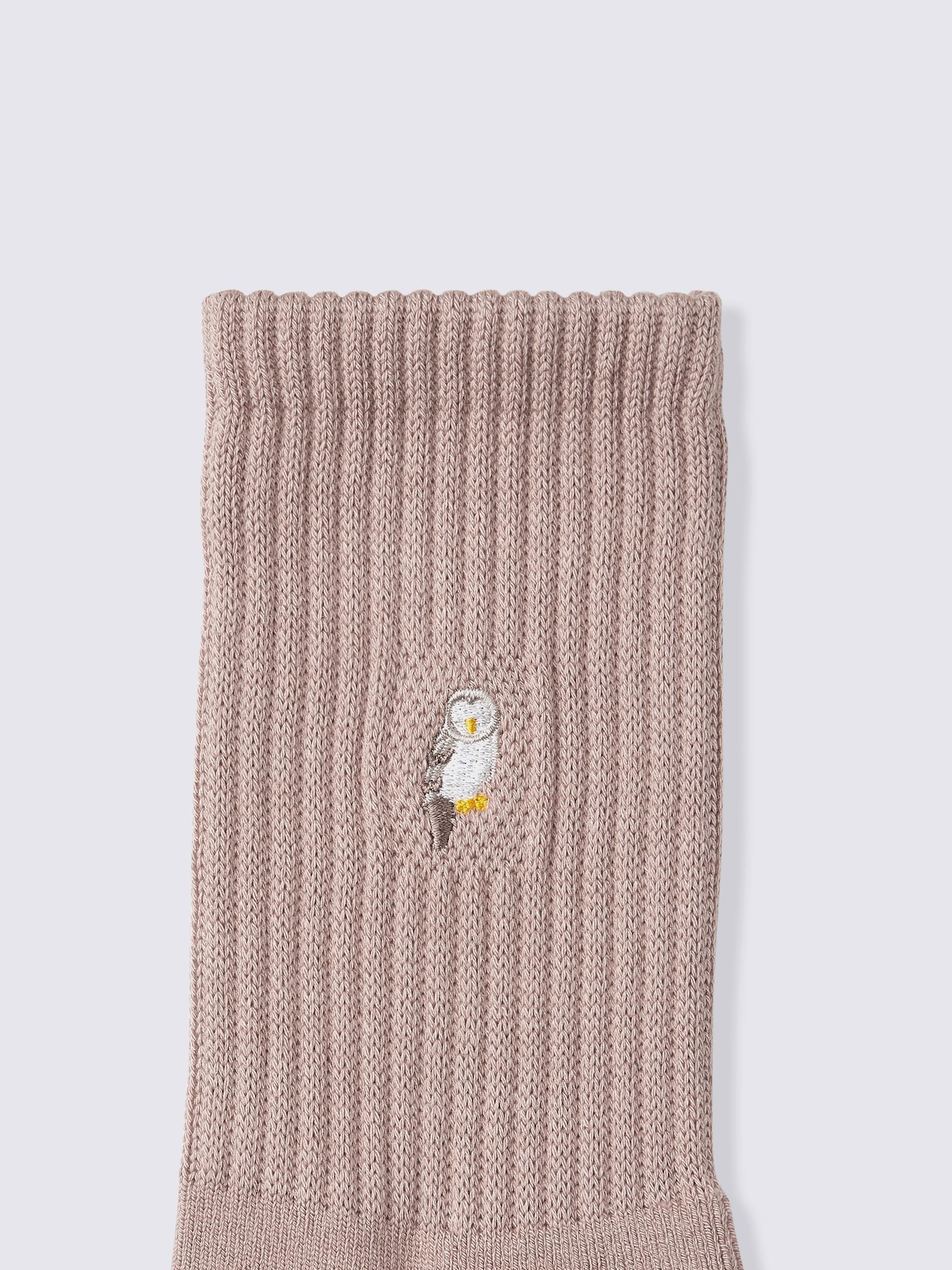 ウォームパイルクルーソックス(刺繍)