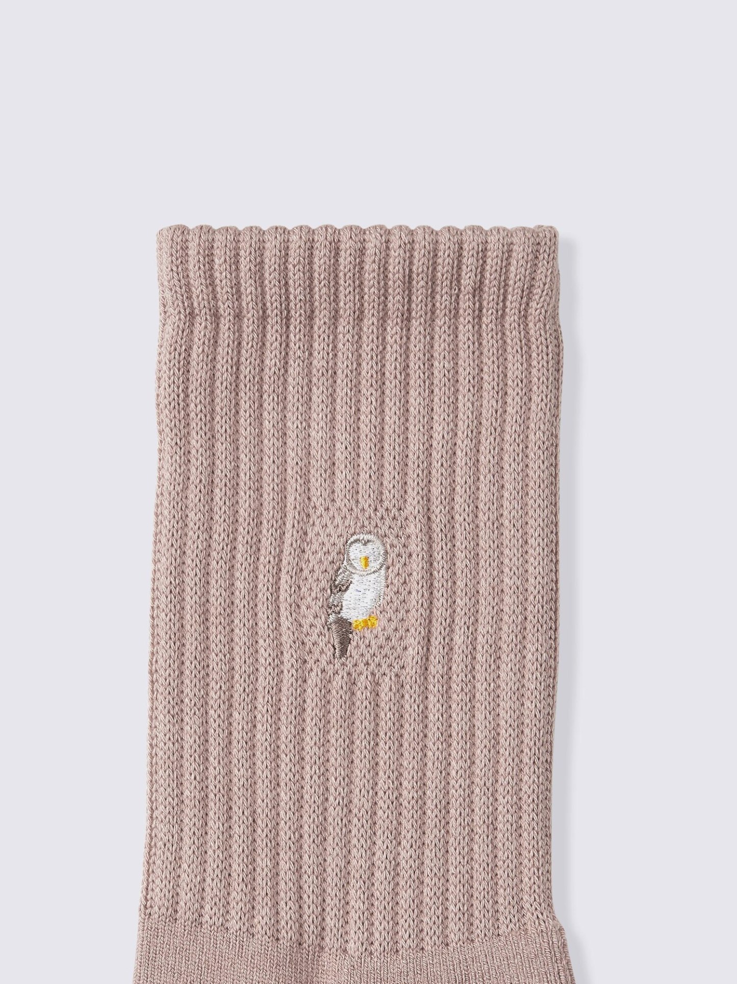 ウォームパイルクルーソックス(刺繍)