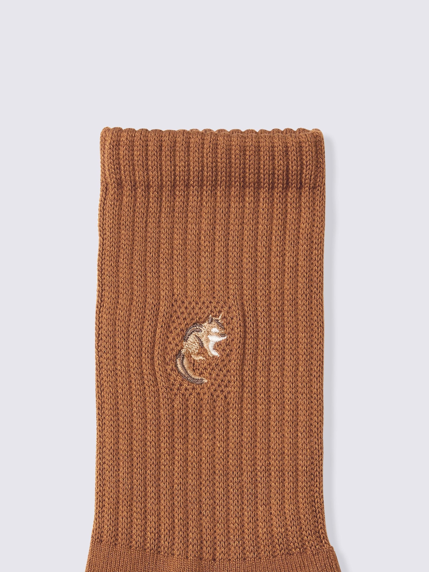 ウォームパイルクルーソックス(刺繍)
