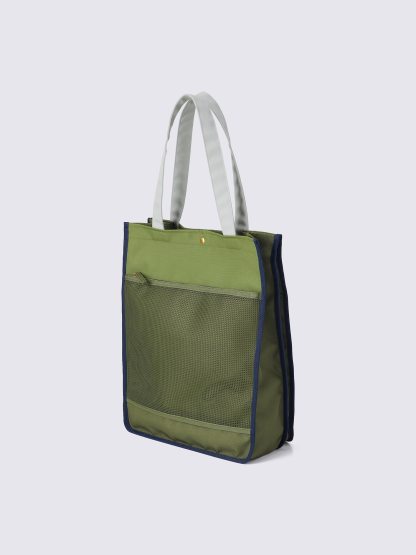 メッシュコンビネーショントートバッグ