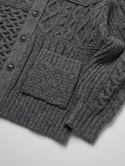 ケーブルクルーネックカーディガン ENGINEERED GARMENTS