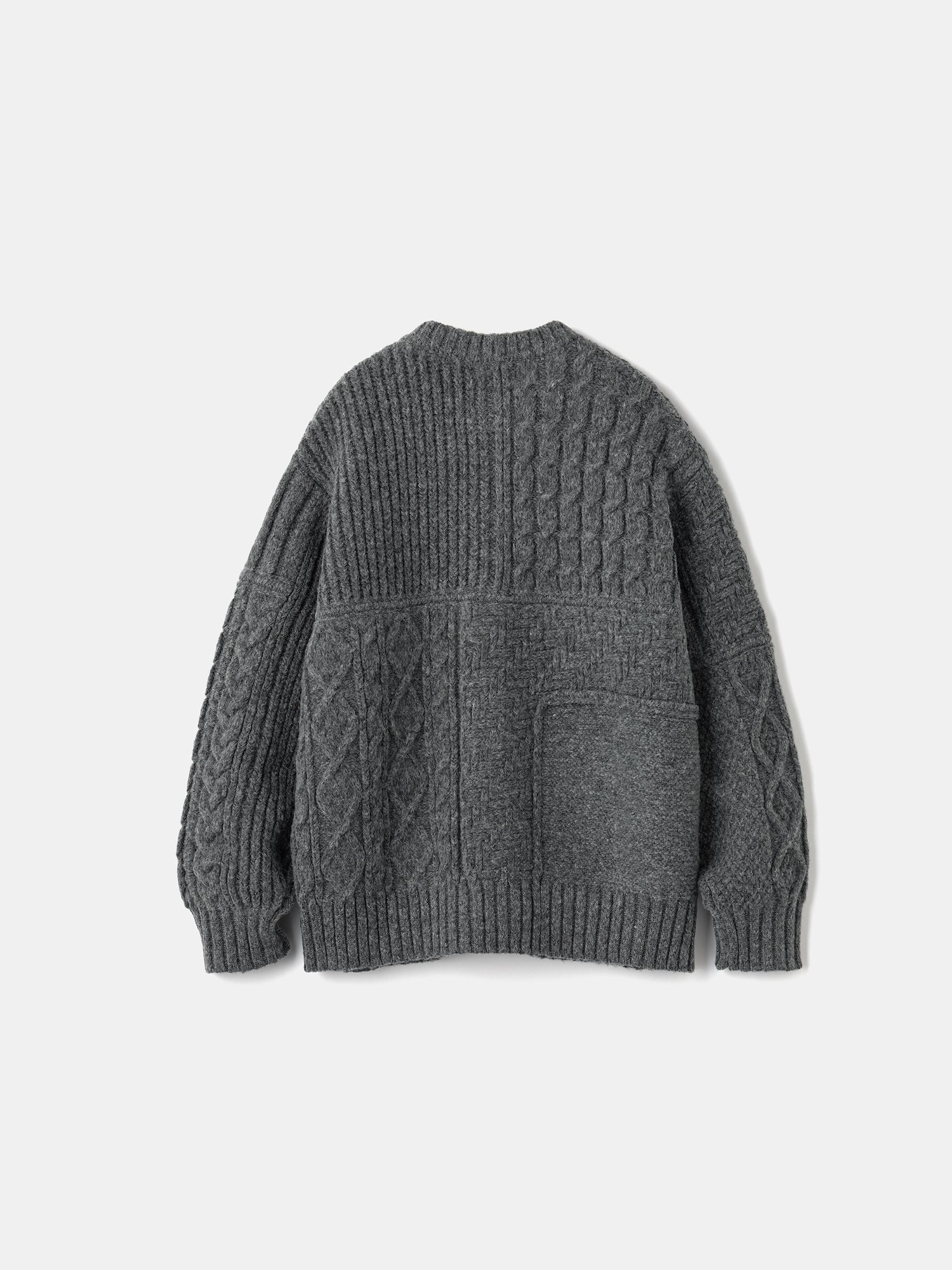 ケーブルクルーネックカーディガン ENGINEERED GARMENTS