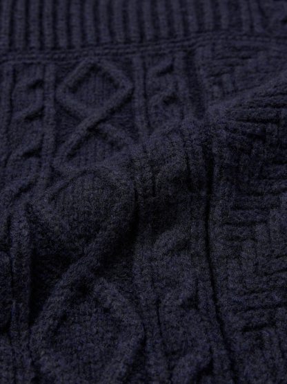 ケーブルクルーネックカーディガン ENGINEERED GARMENTS