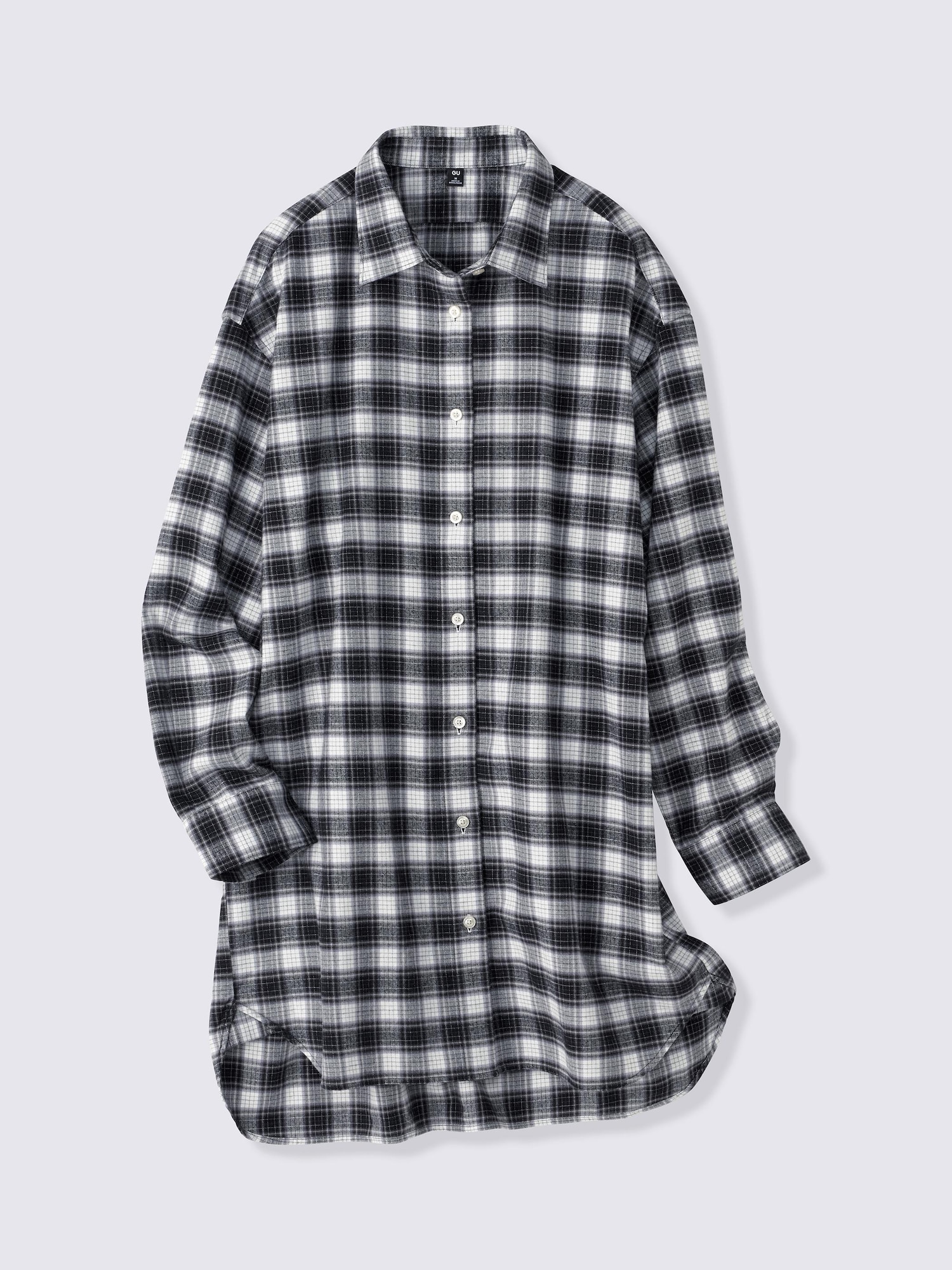 フランネルチェックミニシャツワンピース