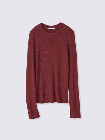 ファインゲージニットリブセーター