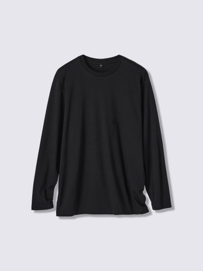 ソフトコットンクルーネックT(長袖)