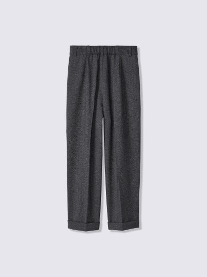 タックテーパードパンツ(ツイーディー)