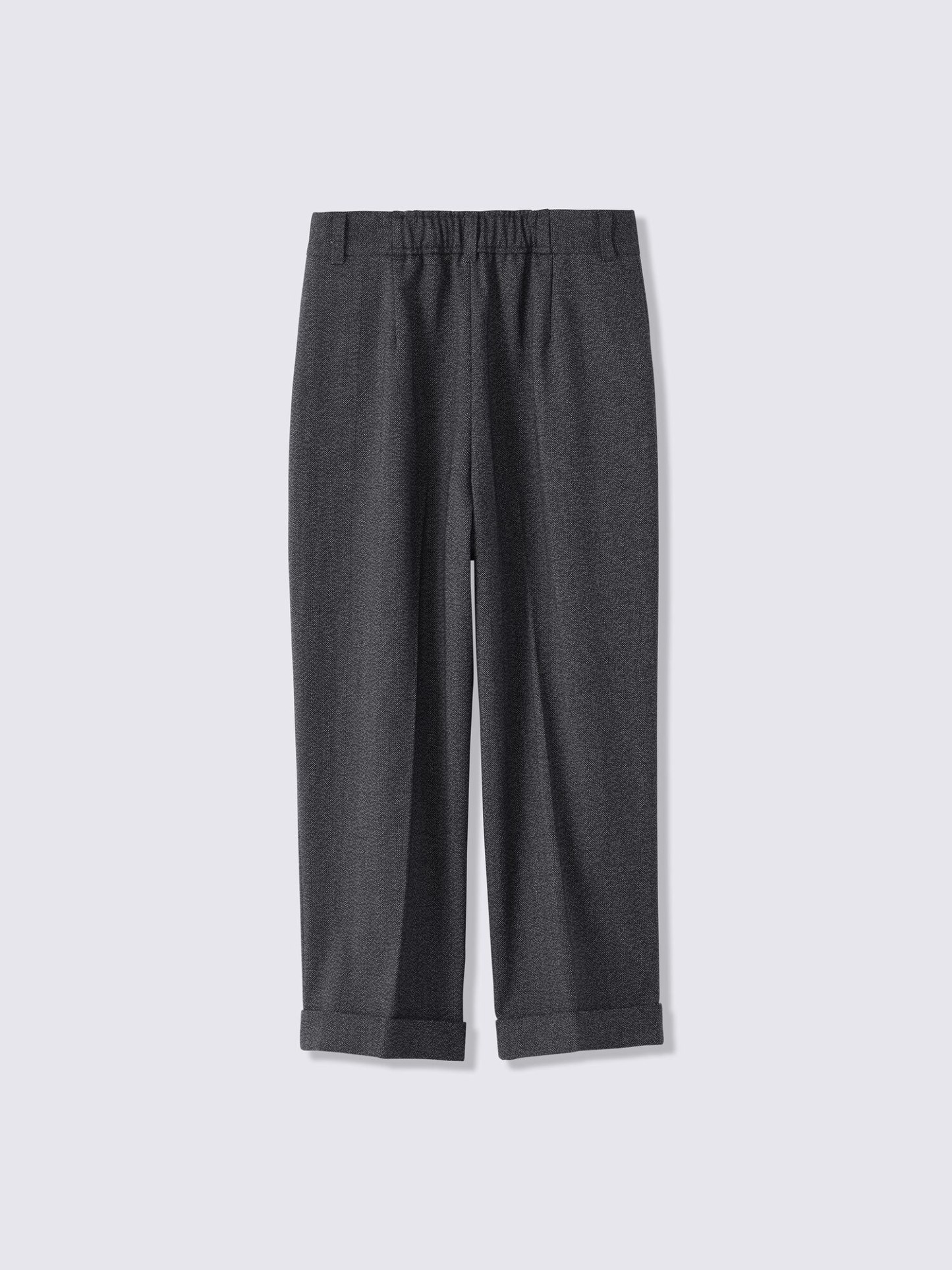 タックテーパードパンツ(ツイーディー)(丈短め)