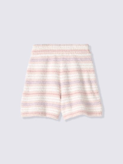 フラッフィーニットショートパンツ(ボーダー)