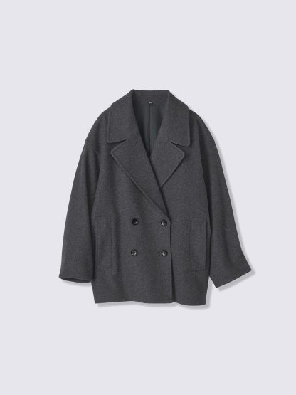 コージーメルトンコクーンピーコート(スーパーオーバーサイズフィット)