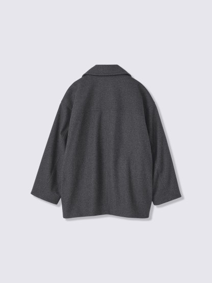 コージーメルトンコクーンピーコート(スーパーオーバーサイズフィット)