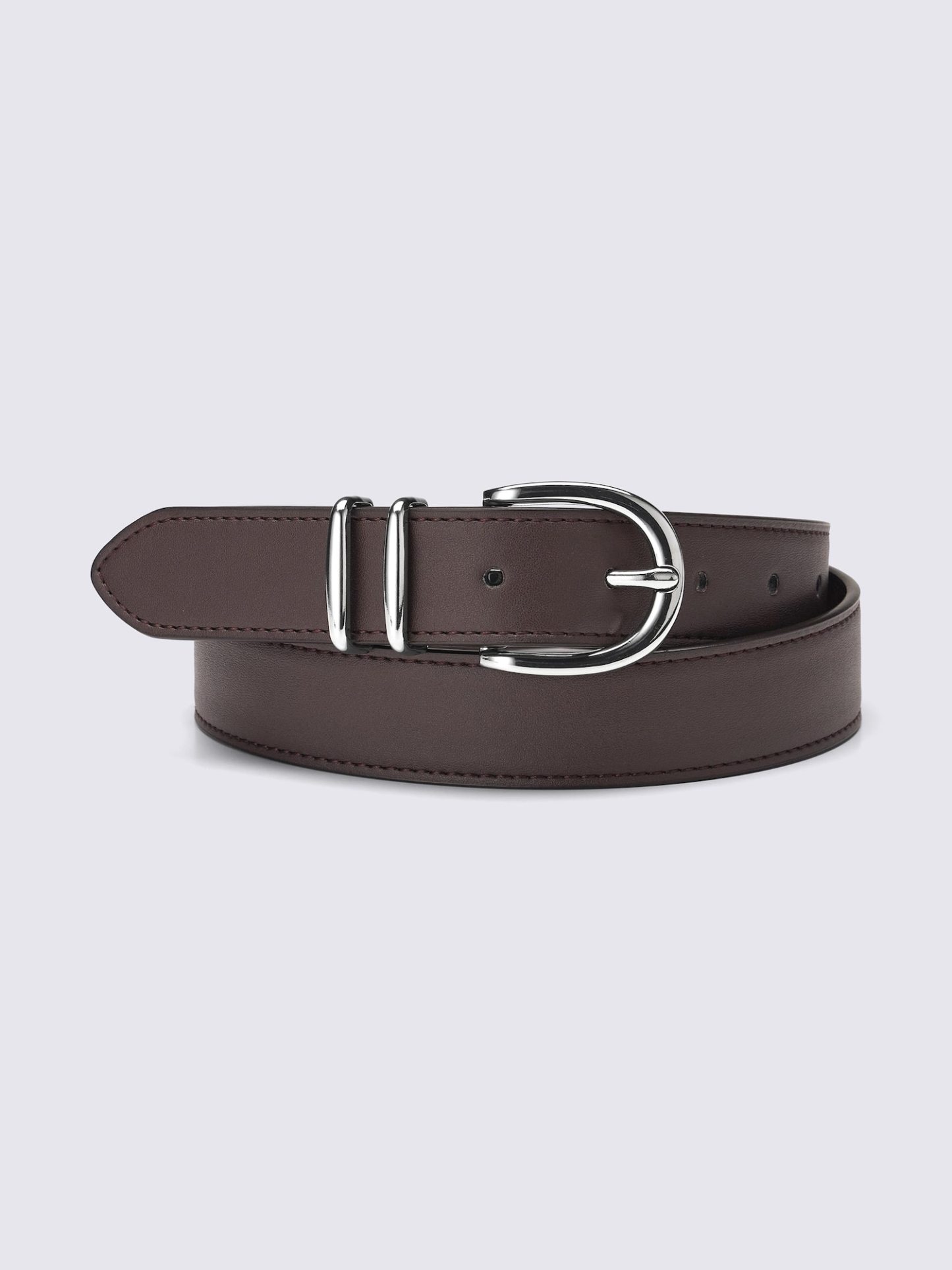 ダブルメタルループミドルベルト - 38 DARK BROWN