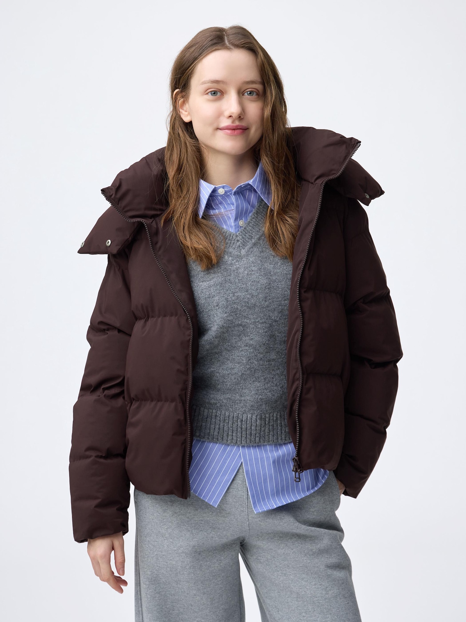 ウォームパデッドブルゾン(2025年度冬商品) - 38 DARK BROWN