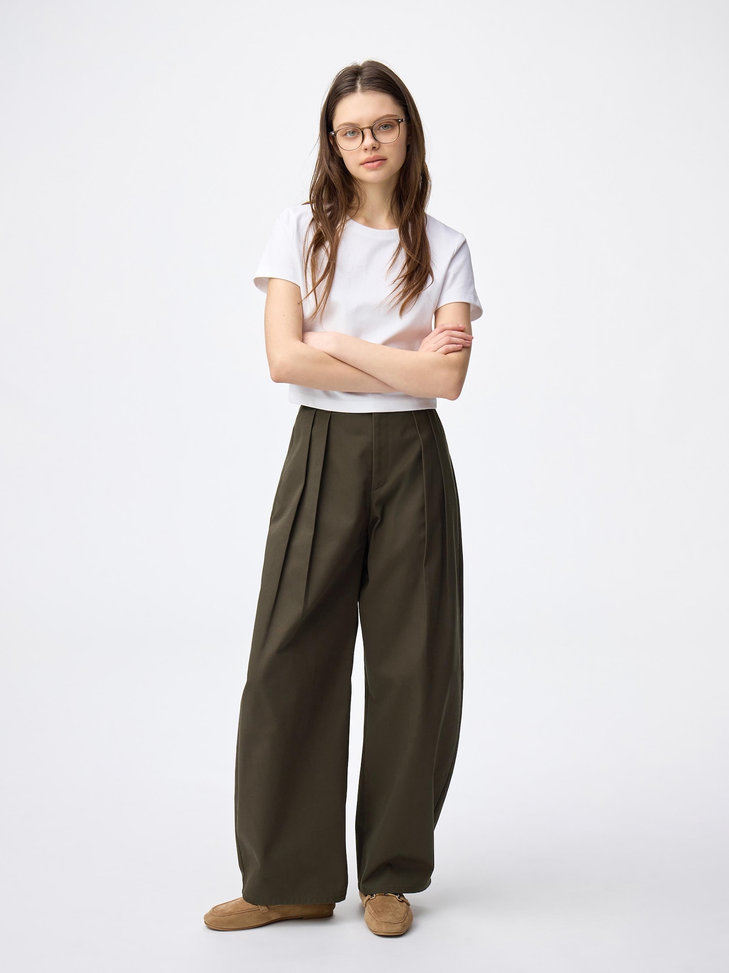チノタックバレルパンツ(2026年度春商品) - 38 DARK BROWN