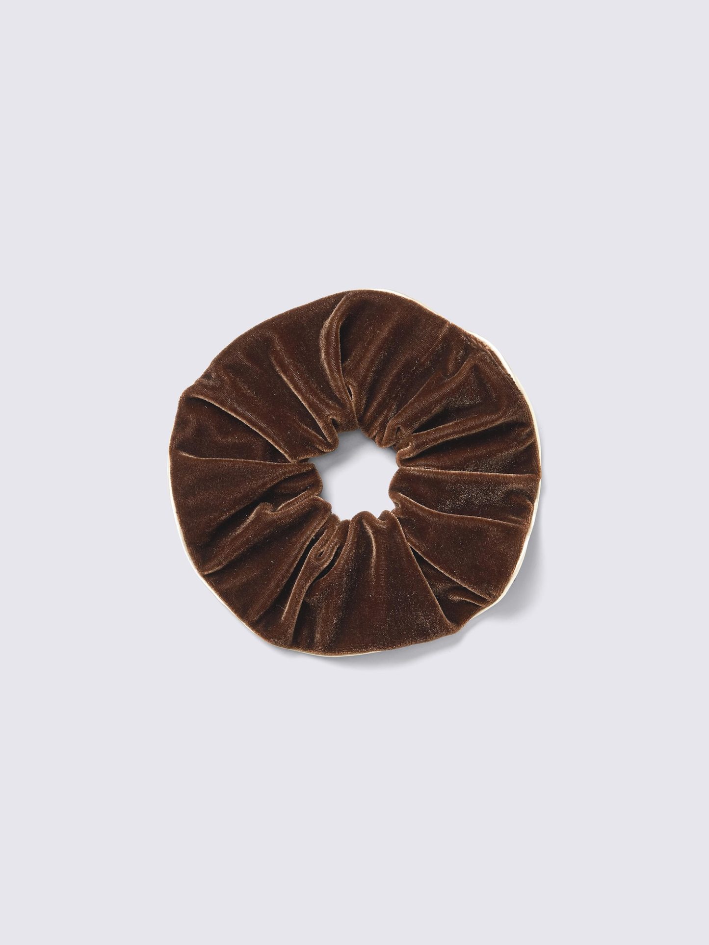 パイピングベロアシュシュ - 38 DARK BROWN