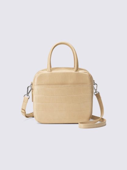 スクエアボストンバッグ - 40 CREAM