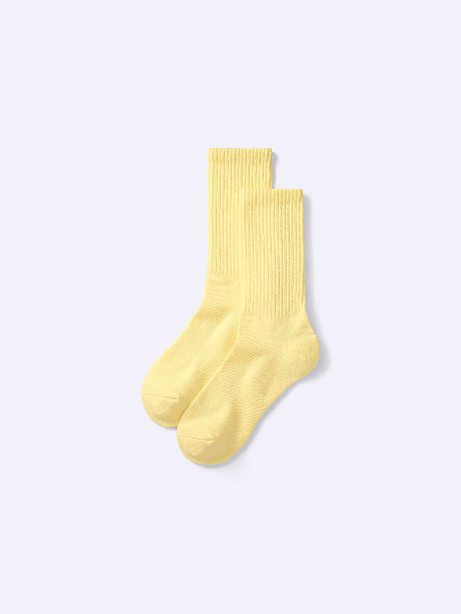 リブパイルクルーソックス - 41 YELLOW