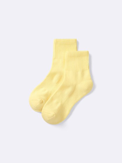 リブパイルアンクルソックス - 41 YELLOW