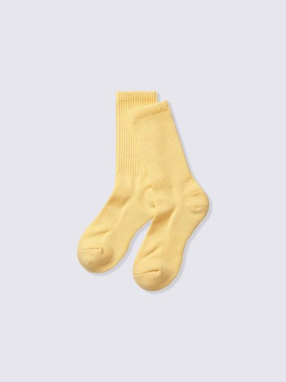リブパイルクルーソックス - 42 YELLOW