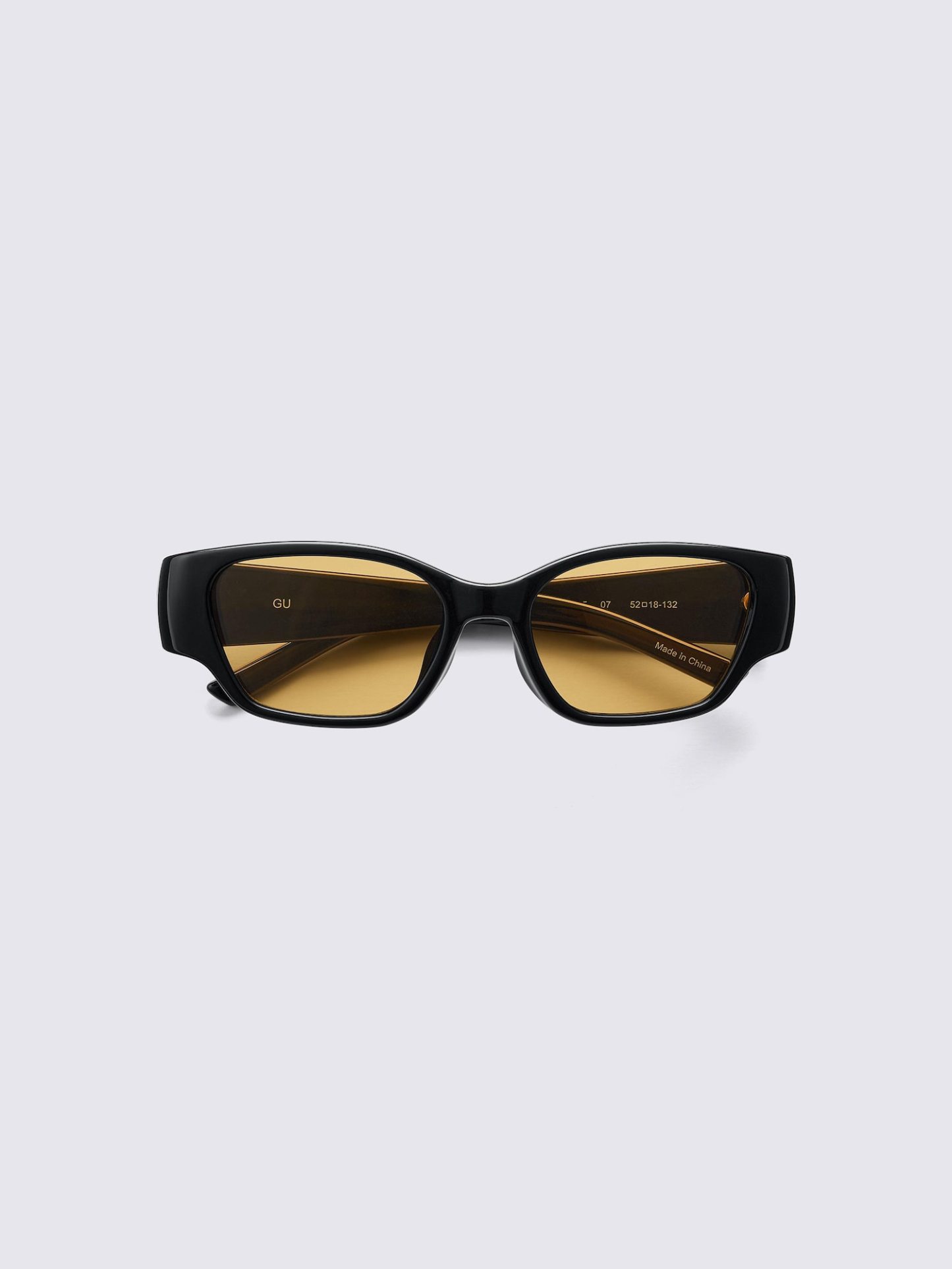 UVカットレクタングルサングラス - 45 YELLOW