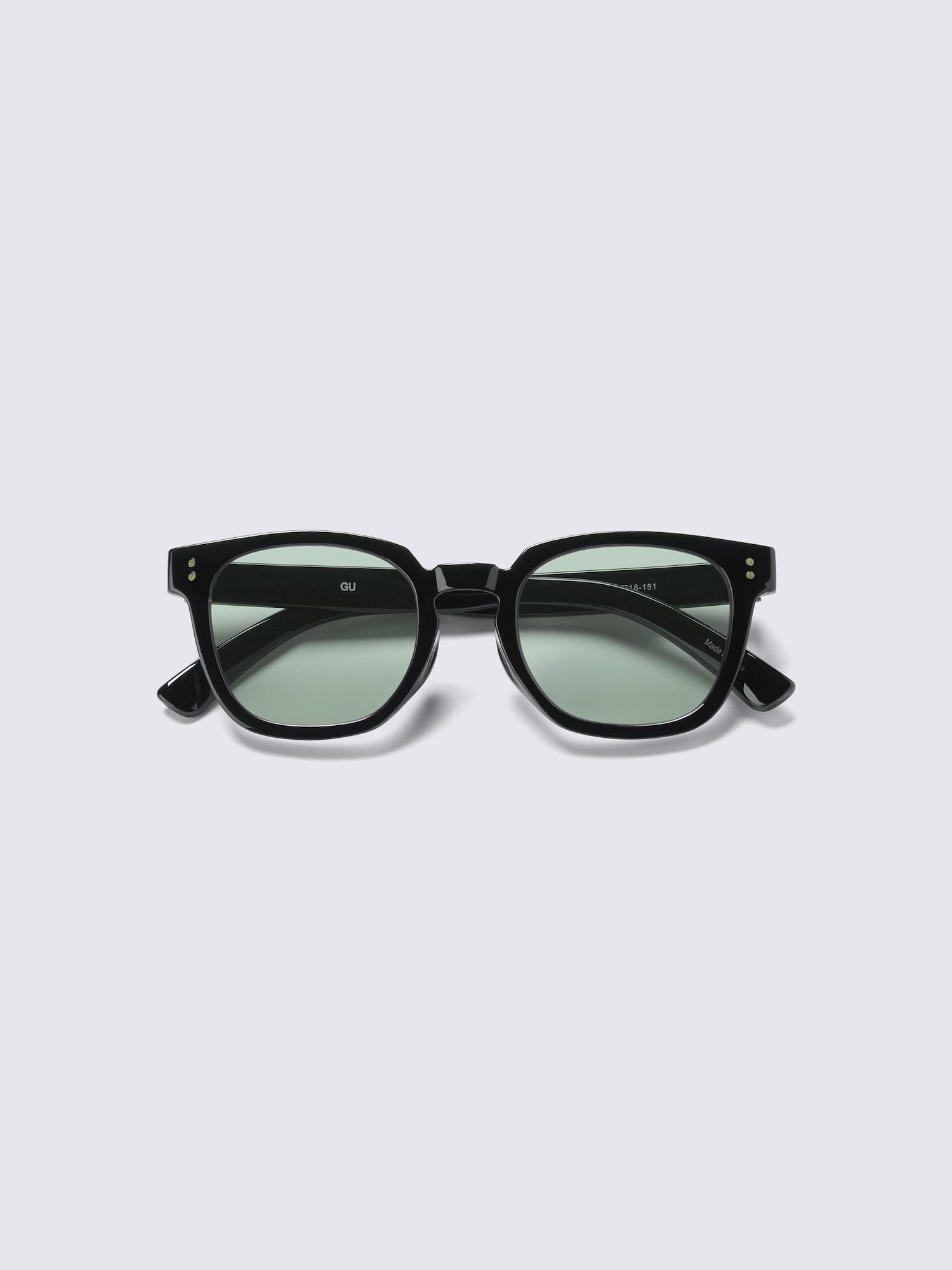 UVカットスクエアウェリントンサングラス - 57 OLIVE