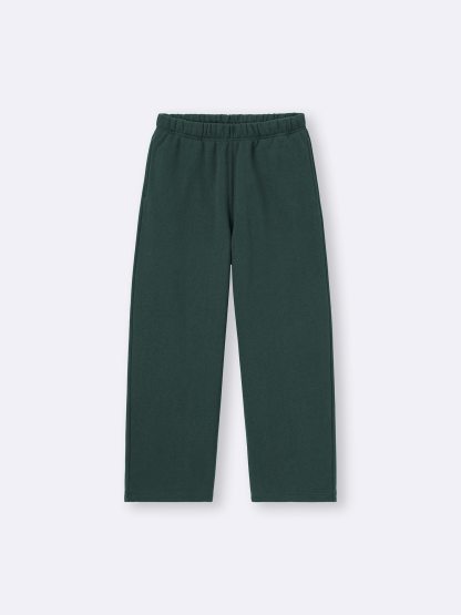 ヘビーウェイトスウェットワイドストレートパンツ(丈標準69.0～73.0cm) - 58 DARK GREEN