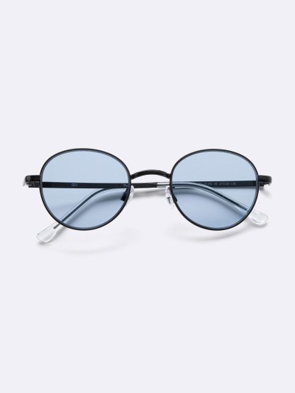 UVカットラウンドメタルサングラス(2025年度秋商品) - 60 LIGHT BLUE