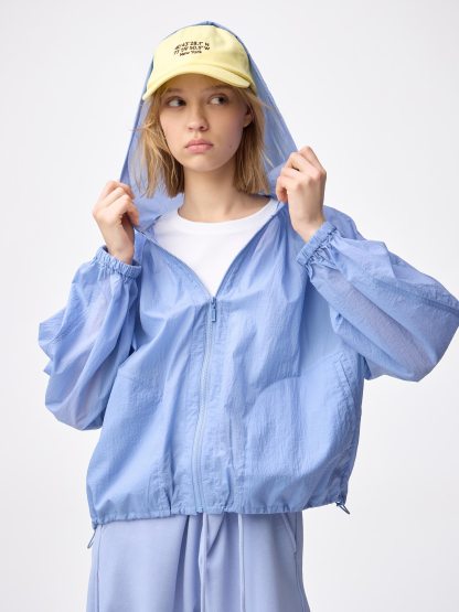UVカットシアーパーカ - 64 BLUE