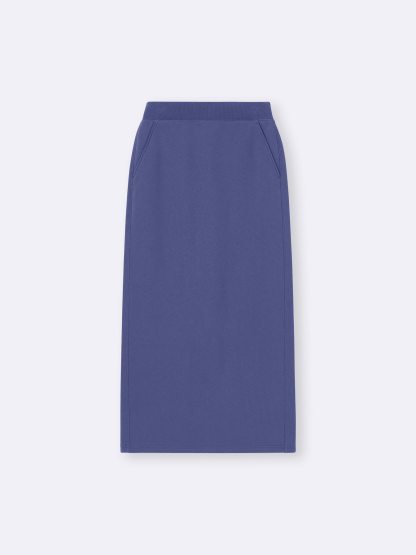 ヘビーウェイトスウェットナロースカート(丈長め88.5～95.5cm) - 66 BLUE