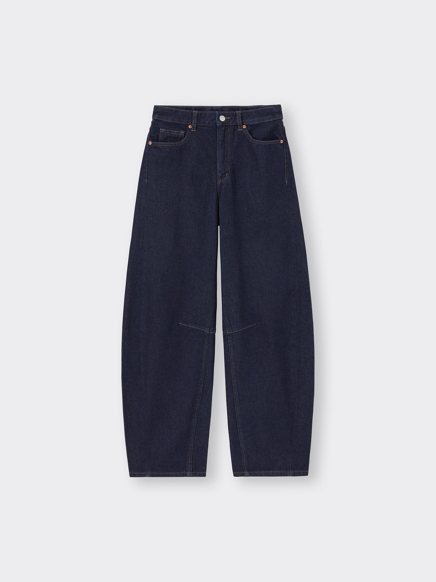 バレルレッグジーンズA(丈長め81.0cm) - 69 NAVY