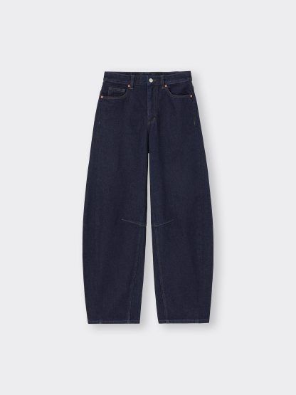 バレルレッグジーンズA(丈長め81.0cm) - 69 NAVY