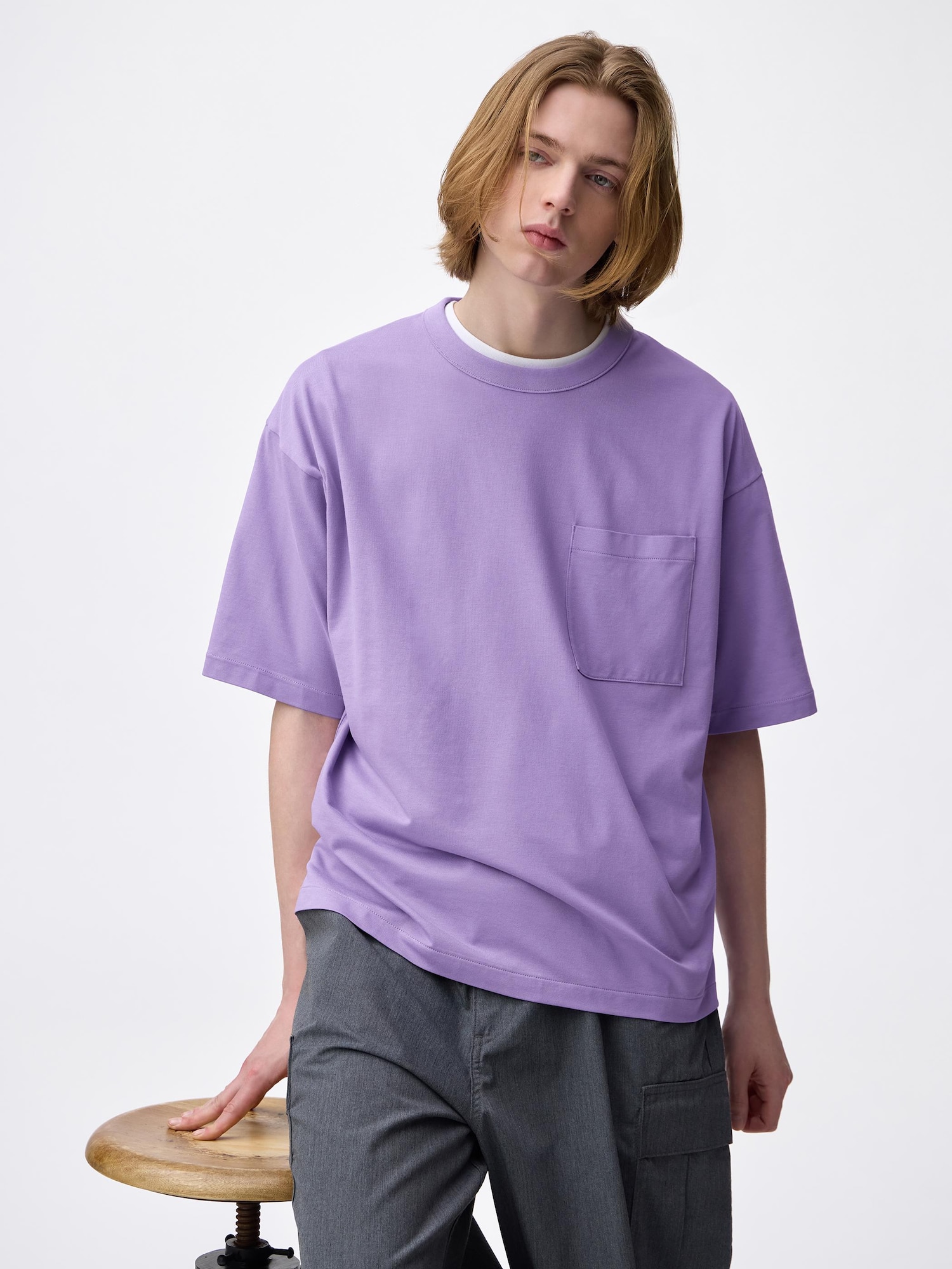 ドライボクシーT(5分袖) - 73 PURPLE