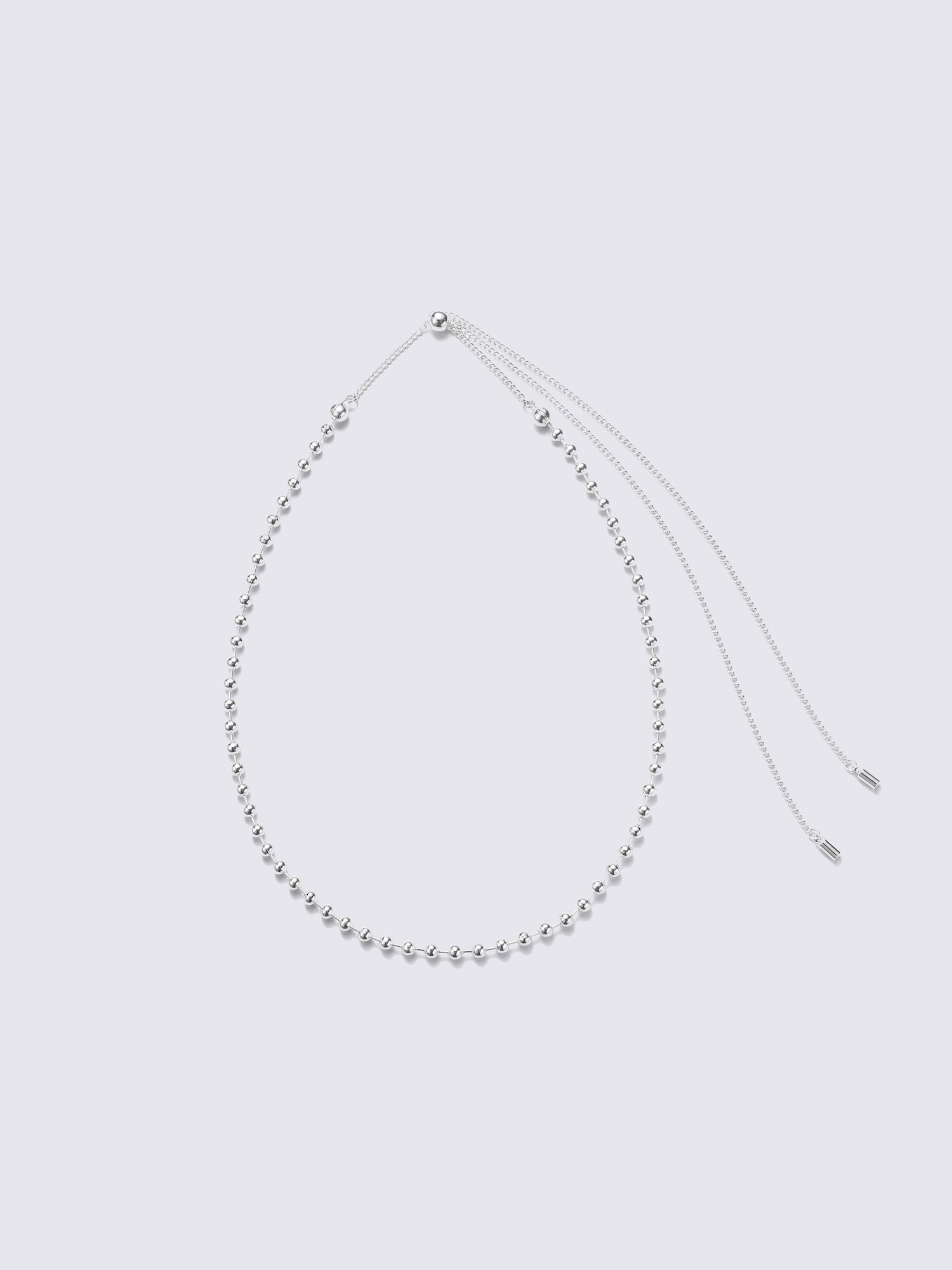ボールチェーンネックレス - 85 SILVER