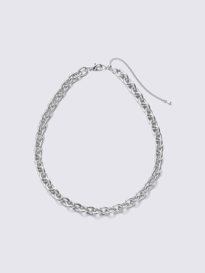 ボリュームチェーンネックレス - 85 SILVER