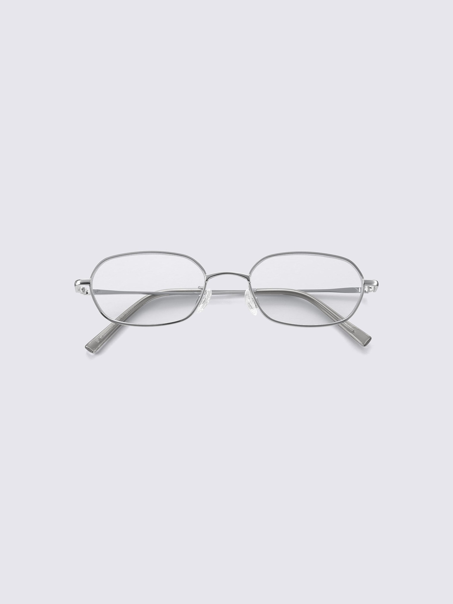 UVカットヘキサゴンメタルサングラス - 85 SILVER