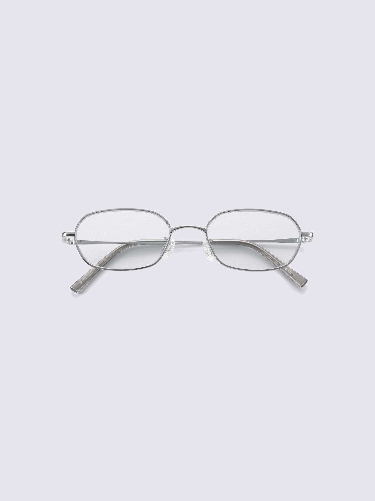 UVカットヘキサゴンメタルサングラス - 85 SILVER